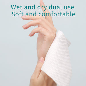 Soft Dry Wipe, Made of Cotton Only, 300 Count,3 packs